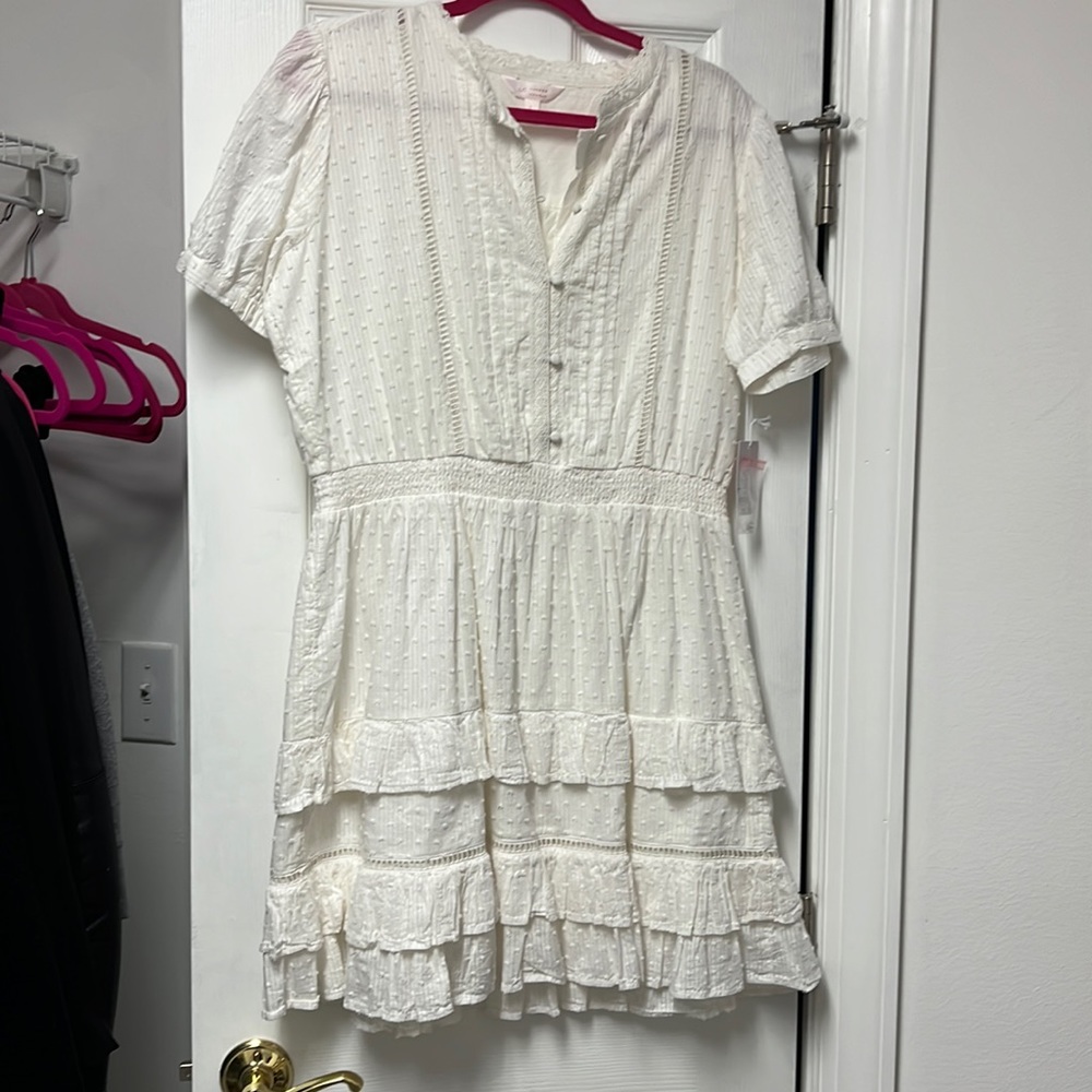 LC Lauren a Conrad White Dress- New with Tags